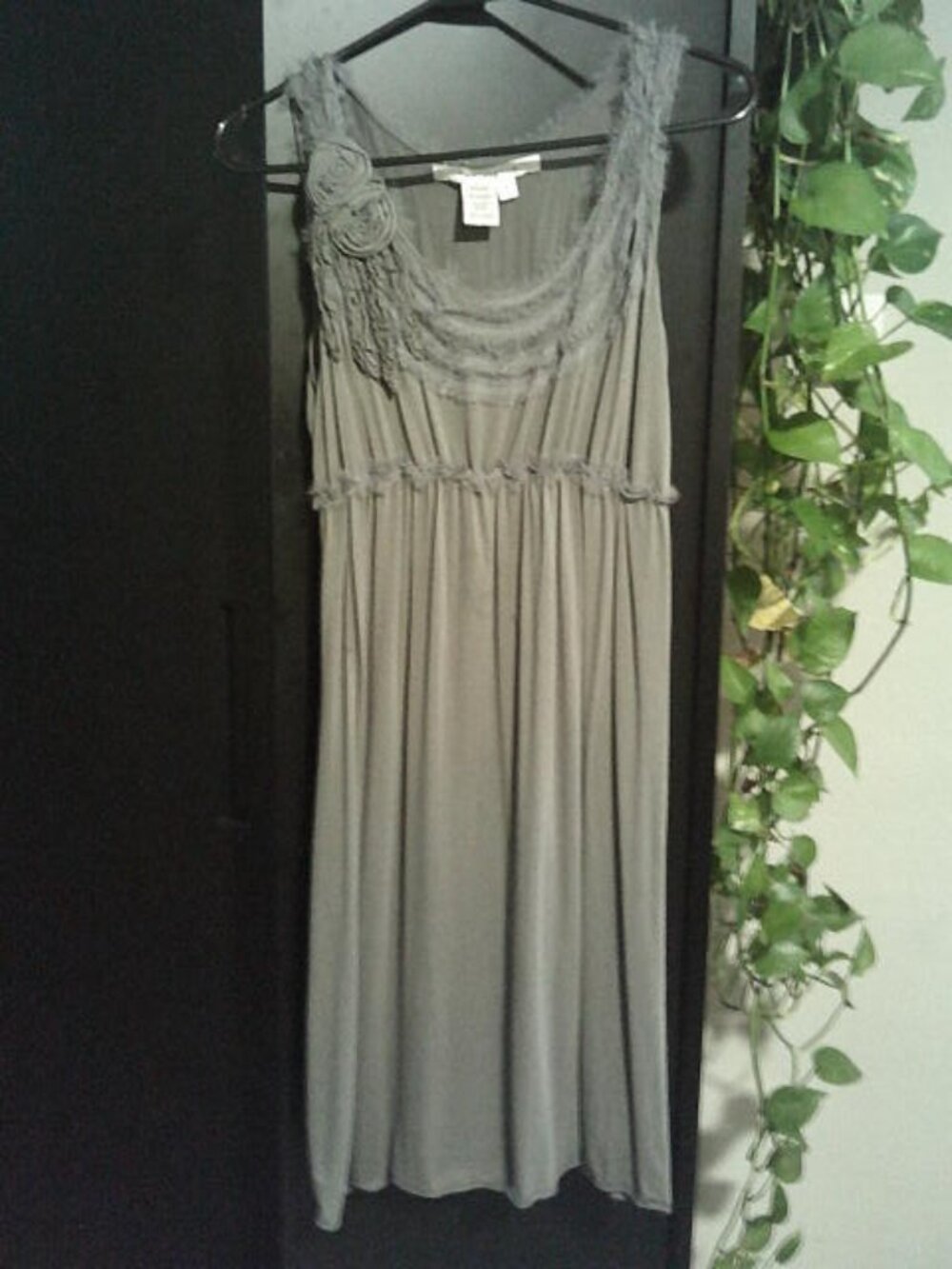 Grey Max Studio Mesh Top Dress